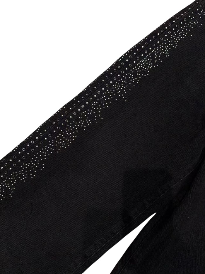 1:1 quality version Side Rhinestone Straight-Leg Jeans 2 colors 28756320
