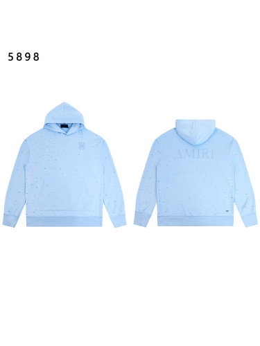 [Buy One Get One Free]Embroidered Logo Washed Distressed Hoodie 3 colors 28756310