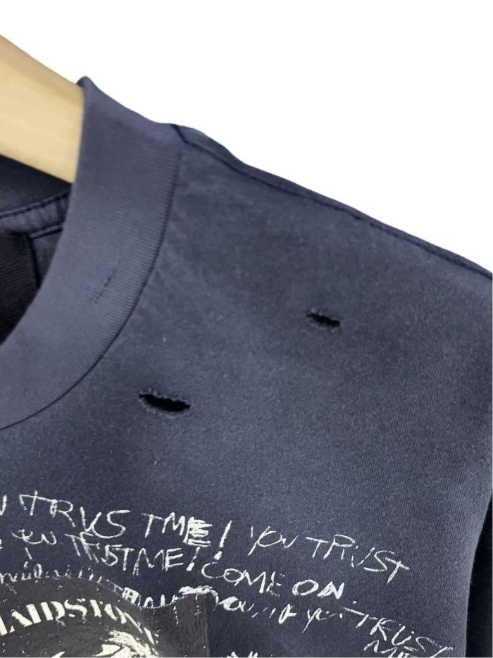 Chest Portrait Print Washed Version Tee 28756304
