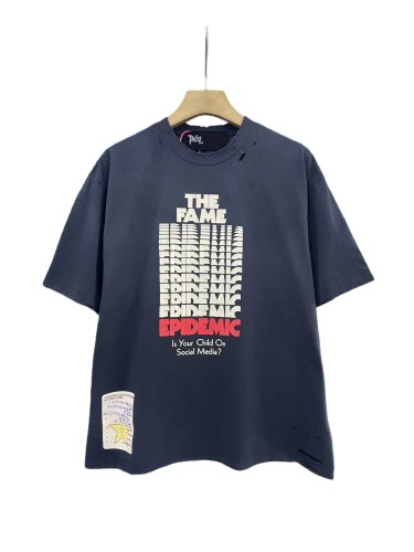 Repeated Logo Letter Print Washed Version Tee 28756309