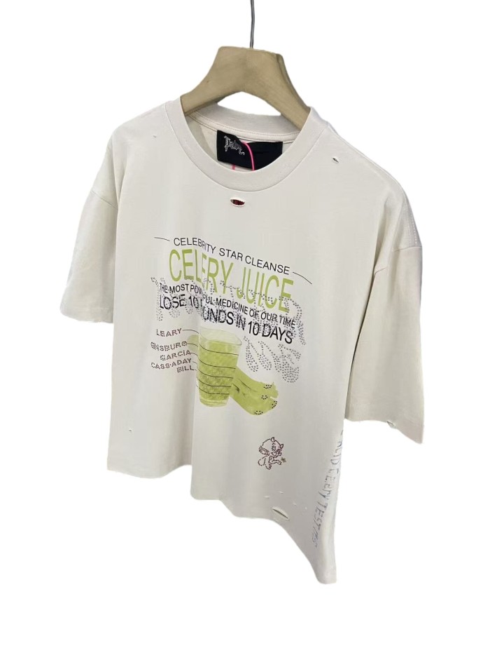 Celery Juice Rhinestone Print Tee 28756452