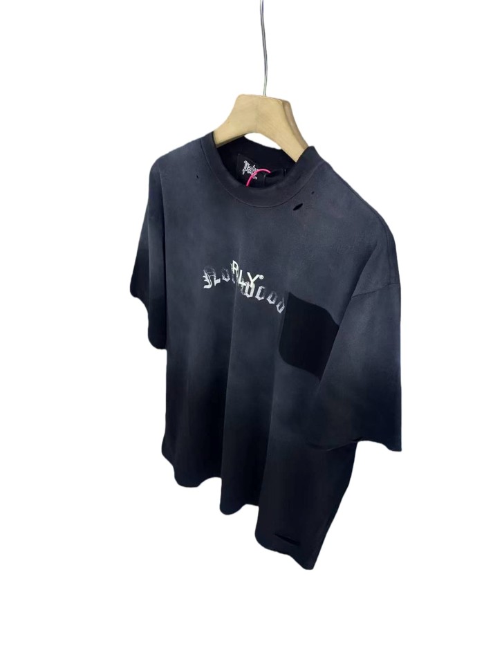 Ripped Pocket Print Washed Version Tee 3 colors 28756294