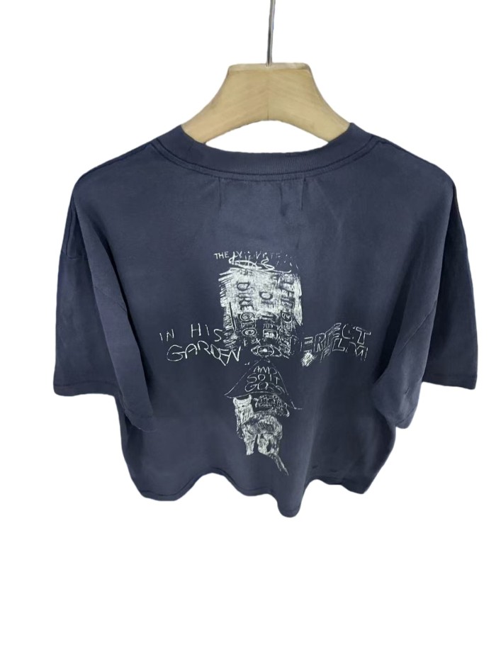 Chest Portrait Print Washed Version Tee 28756304