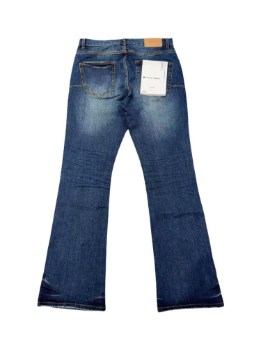 1:1 quality version Deep Blue Slightly Flared Jeans