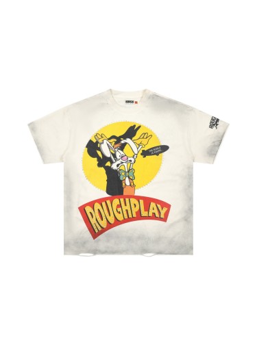 Surrender Bunny Rhinestone Print Washed Version Tee 28758393