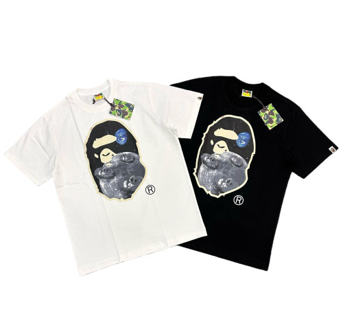 1:1 quality version Moon Ape Head Print Tee 2 colors 28758407