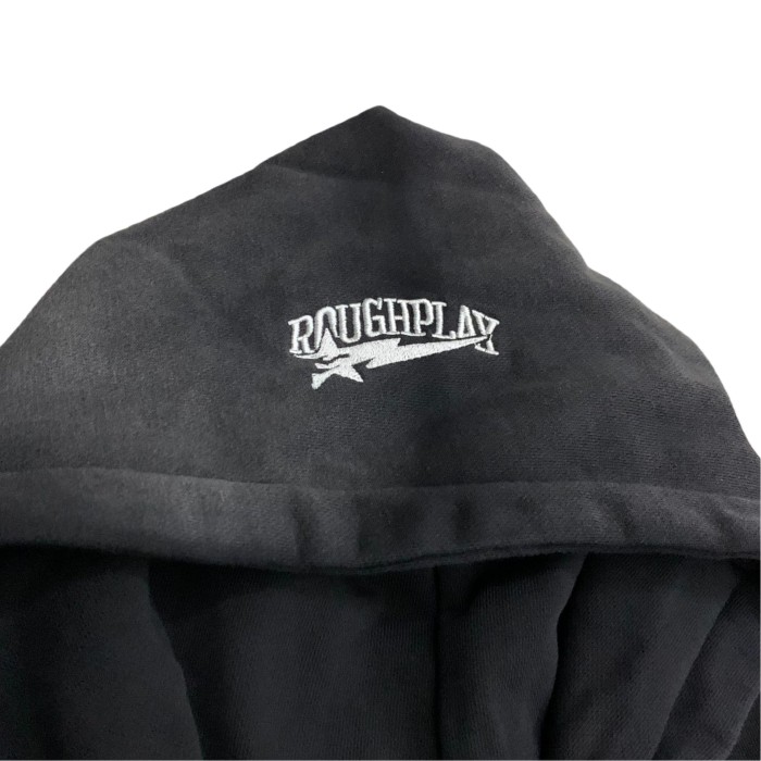 Hood Skeleton Driving Rhinestone Print Washed Version Hoodie 28758372