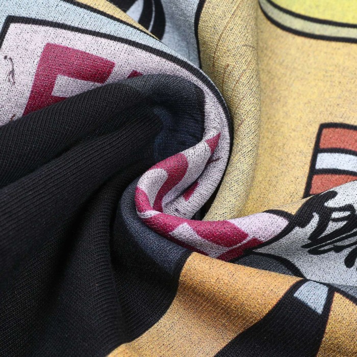 Cartoon Figures Rhinestone Print Washed Version Tee 28758390