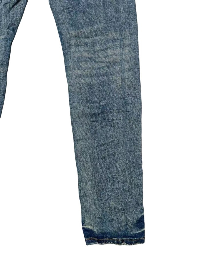 1:1 quality version Pleated blue jeans 28759447