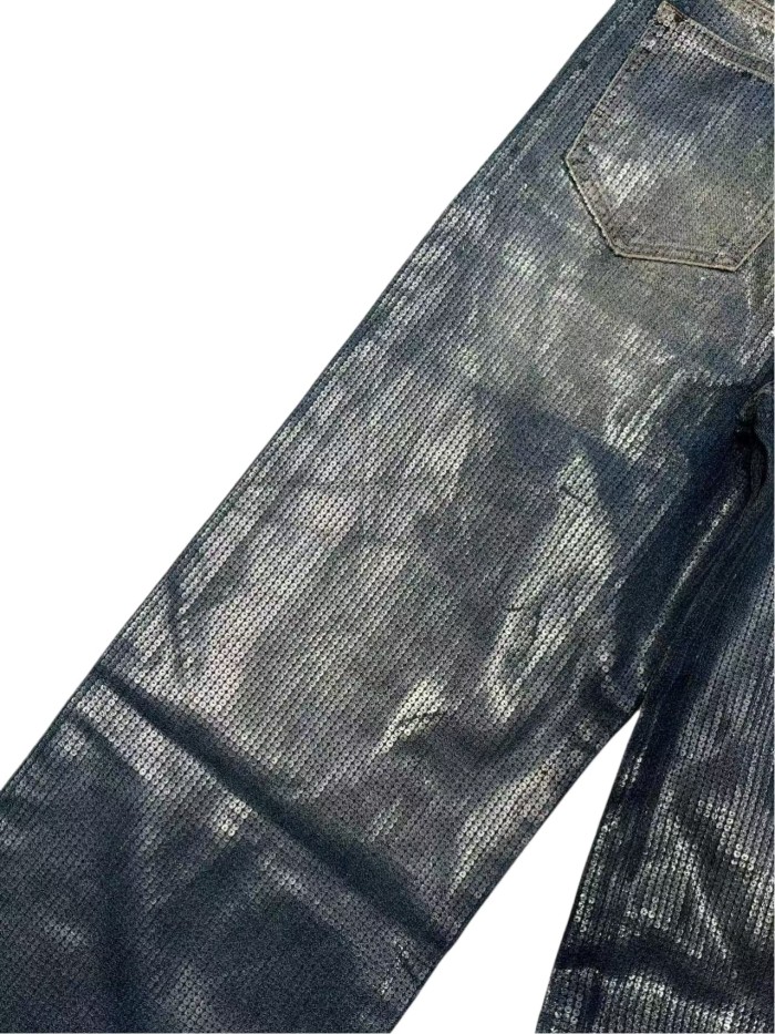 1:1 quality version Vintage-Washed Straight-Leg Jeans 28759376
