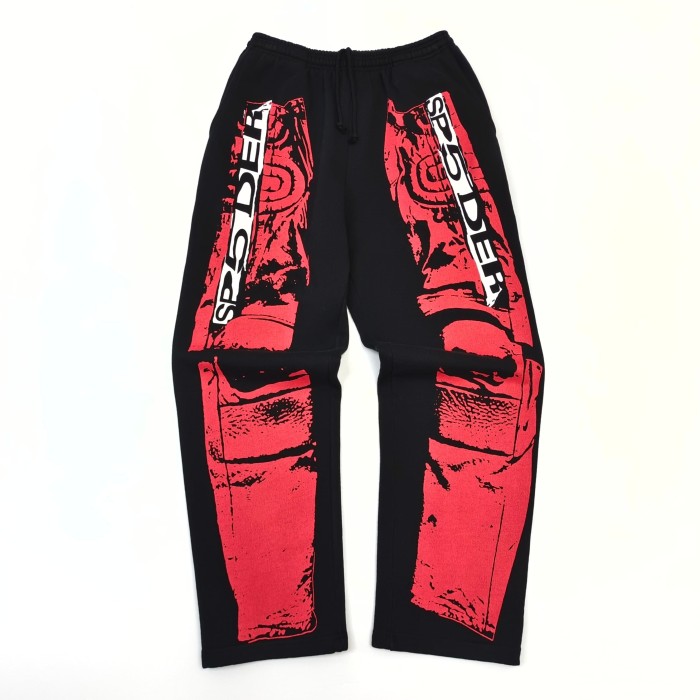 [Big & Tall for weights up to 220 lbs]1:1 quality version Red Printed Zipper  Hoodie & Pants Set 28760678