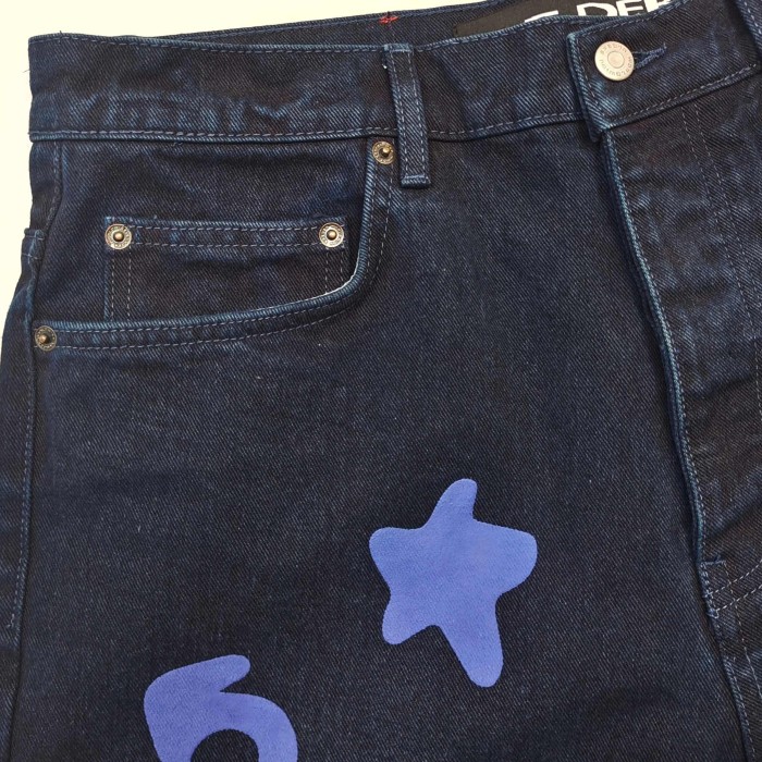 [Big & Tall for weights up to 220 lbs]1:1 quality version Blue Star Washed Distressed Jeans 28760687