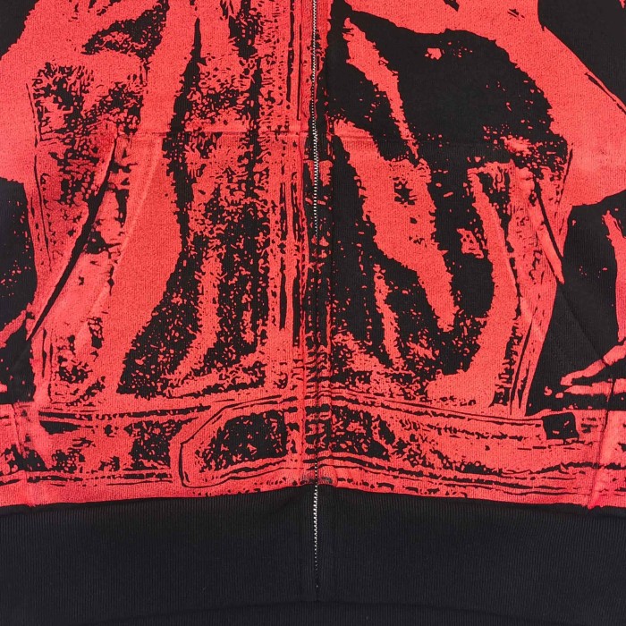 [Big & Tall for weights up to 220 lbs]1:1 quality version Red Printed Zipper  Hoodie & Pants Set 28760678