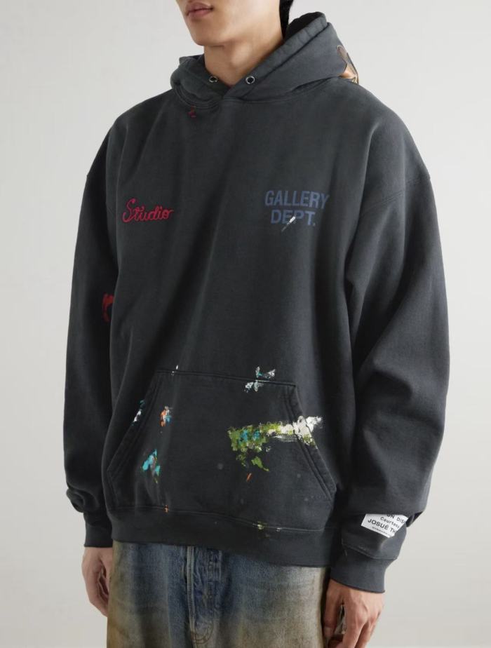 [Big & Tall for weights up to 260 lbs]1:1 quality version Embroidered Hand-Painted G-Leather Hoodie 2 colors 28760680
