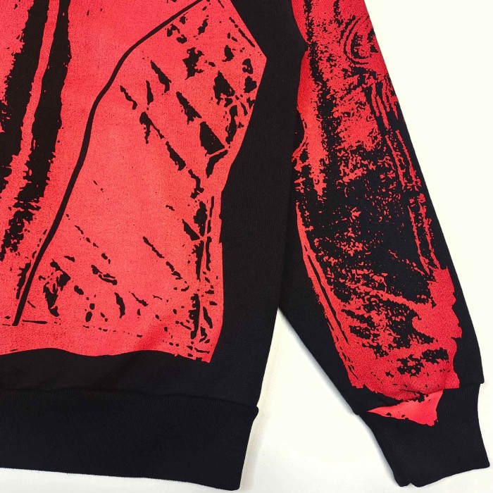 [Big & Tall for weights up to 220 lbs]1:1 quality version Red Printed Zipper  Hoodie & Pants Set 28760678