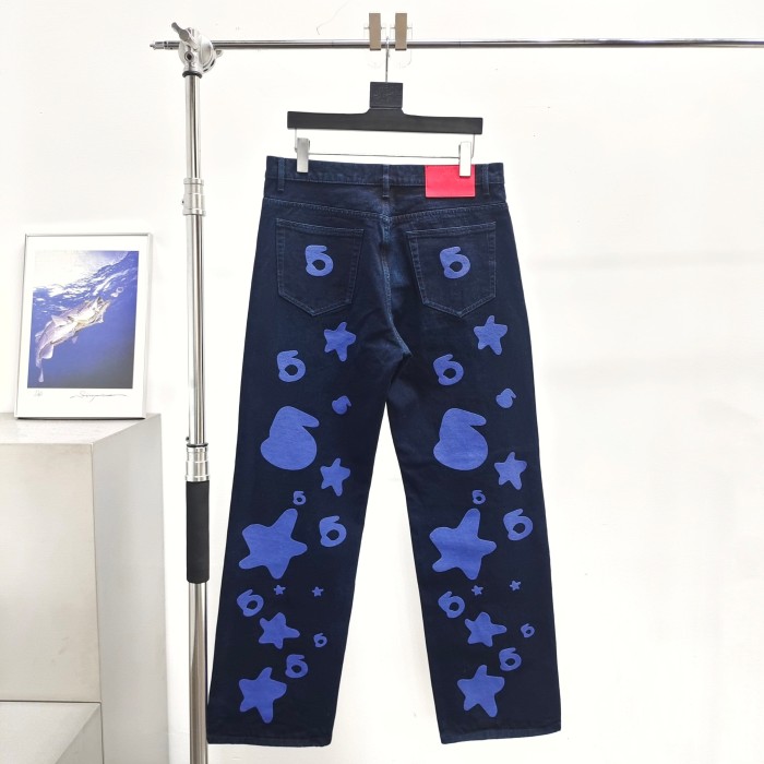 [Big & Tall for weights up to 220 lbs]1:1 quality version Blue Star Washed Distressed Jeans 28760687