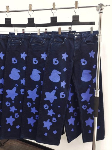 [Big & Tall for weights up to 220 lbs]1:1 quality version Blue Star Washed Distressed Jeans 28760687