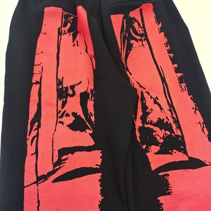 [Big & Tall for weights up to 220 lbs]1:1 quality version Red Printed Zipper  Hoodie & Pants Set 28760678