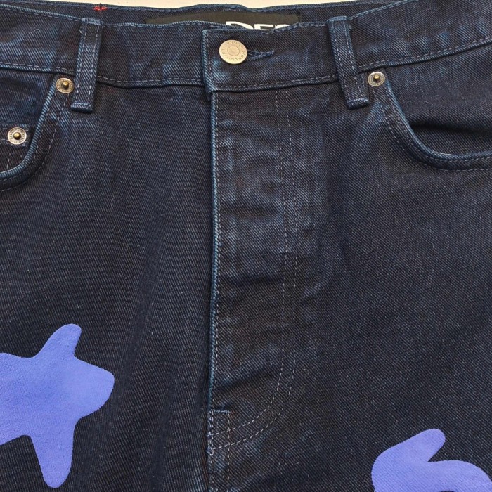 [Big & Tall for weights up to 220 lbs]1:1 quality version Blue Star Washed Distressed Jeans 28760687