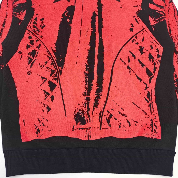 [Big & Tall for weights up to 220 lbs]1:1 quality version Red Printed Zipper  Hoodie & Pants Set 28760678