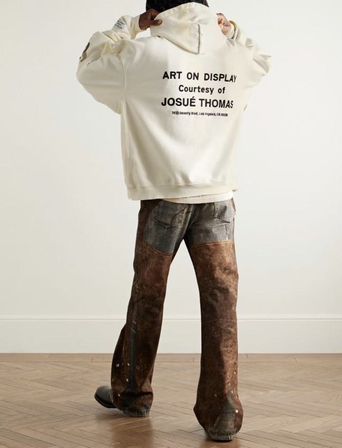 [Big & Tall for weights up to 260 lbs]1:1 quality version Embroidered Hand-Painted G-Leather Hoodie 2 colors 28760680