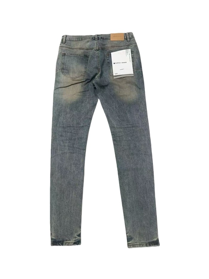 1:1 quality version Irregular Rips Distressing Washed Jeans 28761306