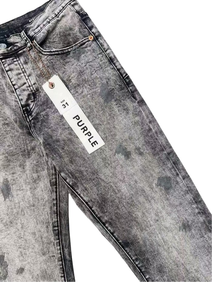 1:1 quality version Wall Grey Patchy Fade Effects Distressed Jeans 28761304