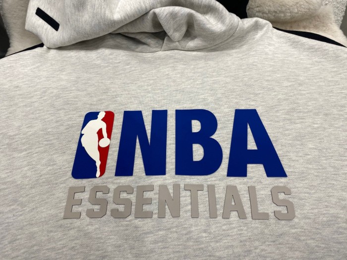1:1 quality version NBA Collaboration Silicone Letter Print  Hoodie & Sweatpants Set 2 colors 28761274