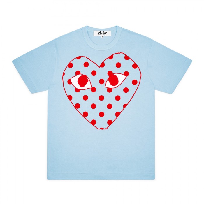Polka dot heart print Tee 6 colors 28761224