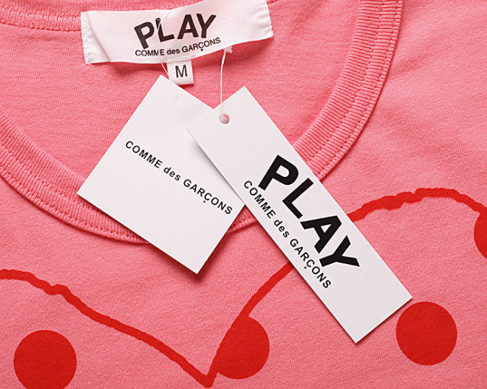 Polka dot heart print Tee 6 colors 28761224
