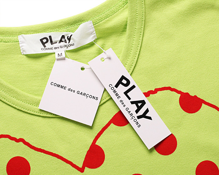 Polka dot heart print Tee 6 colors 28761224