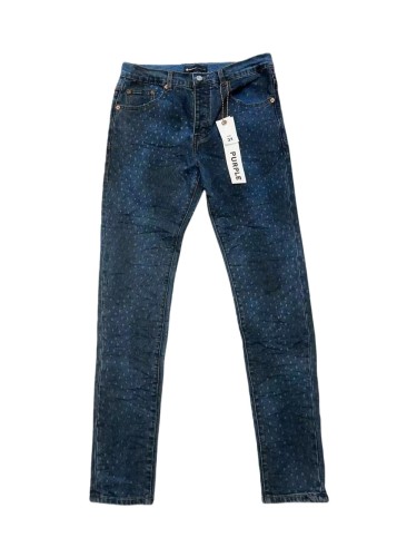 1:1 quality version Blue-Black Dyed White Speckles Jeans 28761313