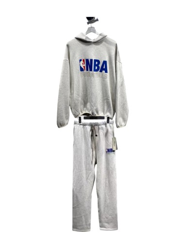 1:1 quality version NBA Collaboration Silicone Letter Print  Hoodie & Sweatpants Set 2 colors 28761274