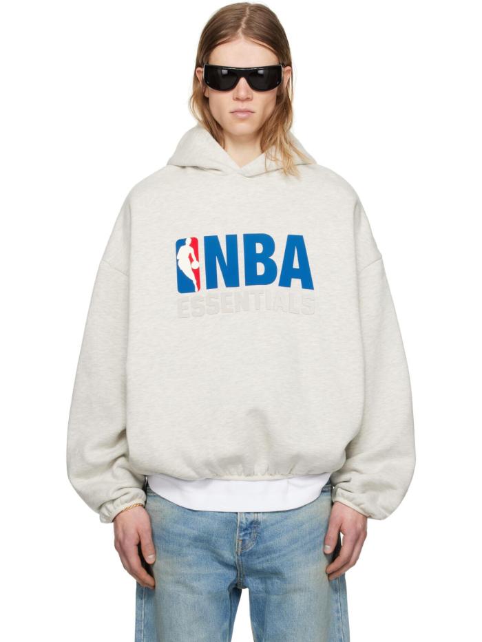 1:1 quality version NBA Collaboration Silicone Letter Print  Hoodie & Sweatpants Set 2 colors 28761274