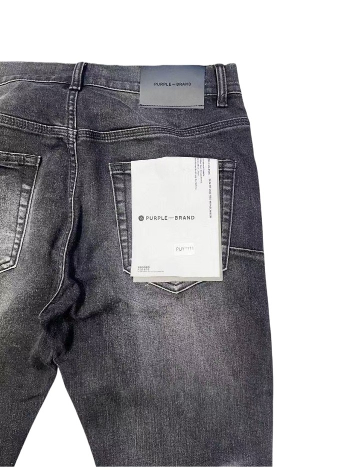 1:1 quality version Wall Crack Style Ripped Visible Stitching Jeans 28761308