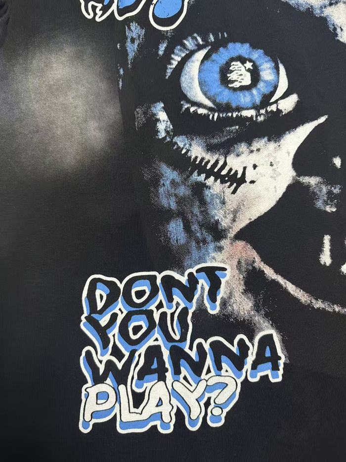 Scarred Character Print Washed Version Tee 28770245