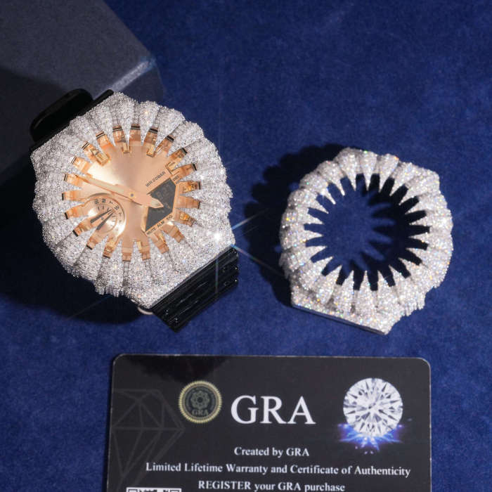 Sterling Silver with Moissanite GA2100 Model Bear Claw Watch Case 28773462