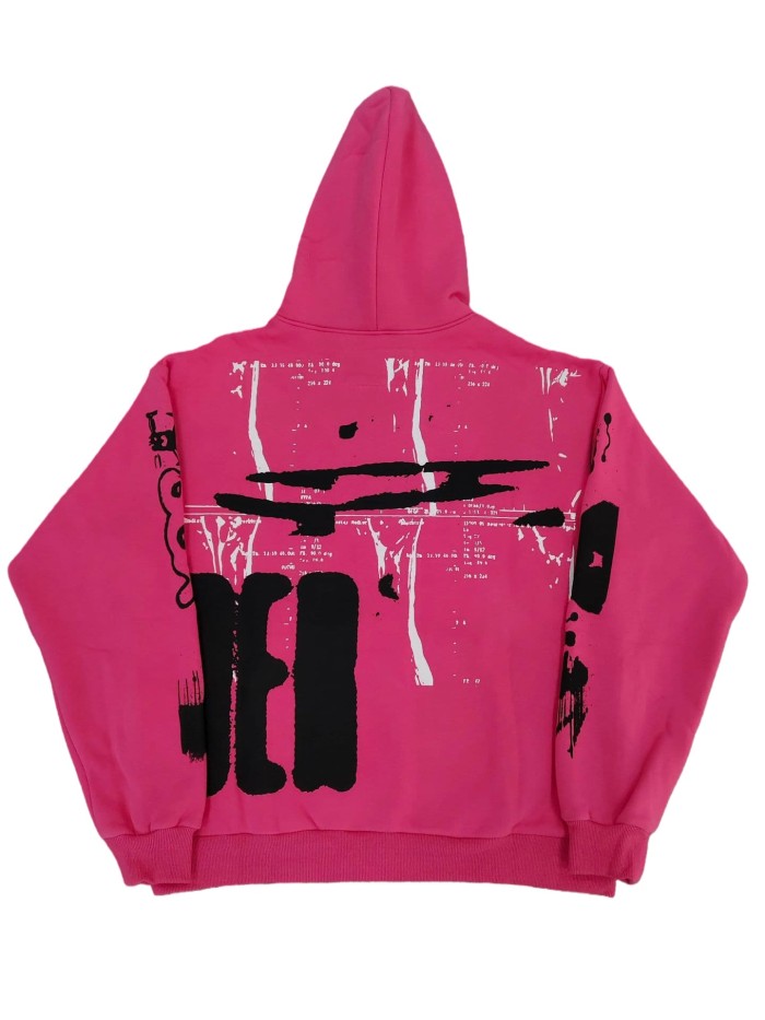 Letter Print Fleece-Lined Hoodie 2 colors 28773484