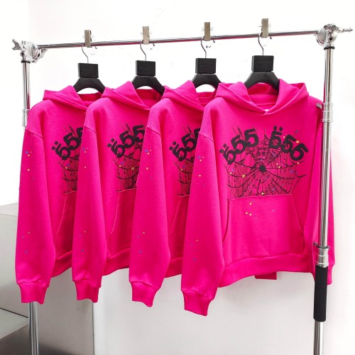 [Buy One Get One Free] 1:1 quality version Black 555 Printed Hoodie & Pants Set 28777392