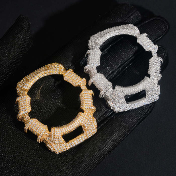 Sterling Silver Gold-Plated with Moissanite Stone Model G-2310R Watch Case 2 colors 28777733