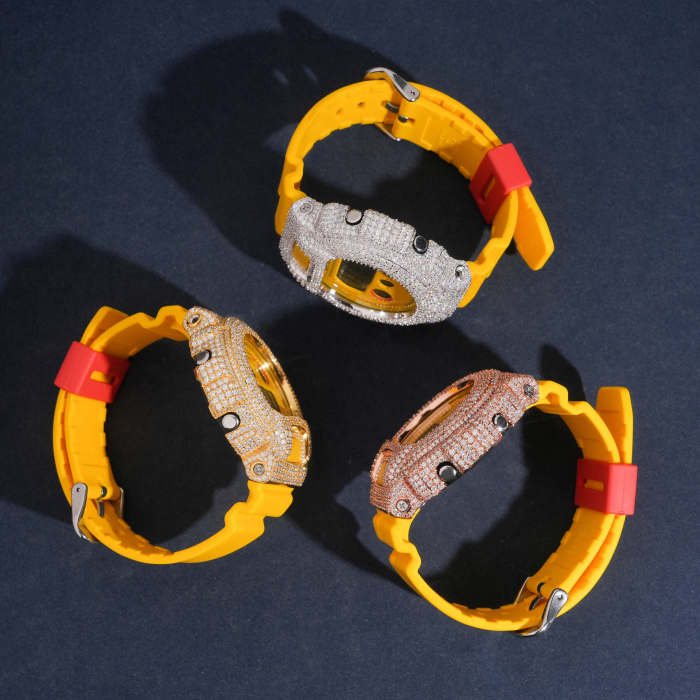 Model 6900Y Moissanite-Set Watch Case 3 colors 28777599