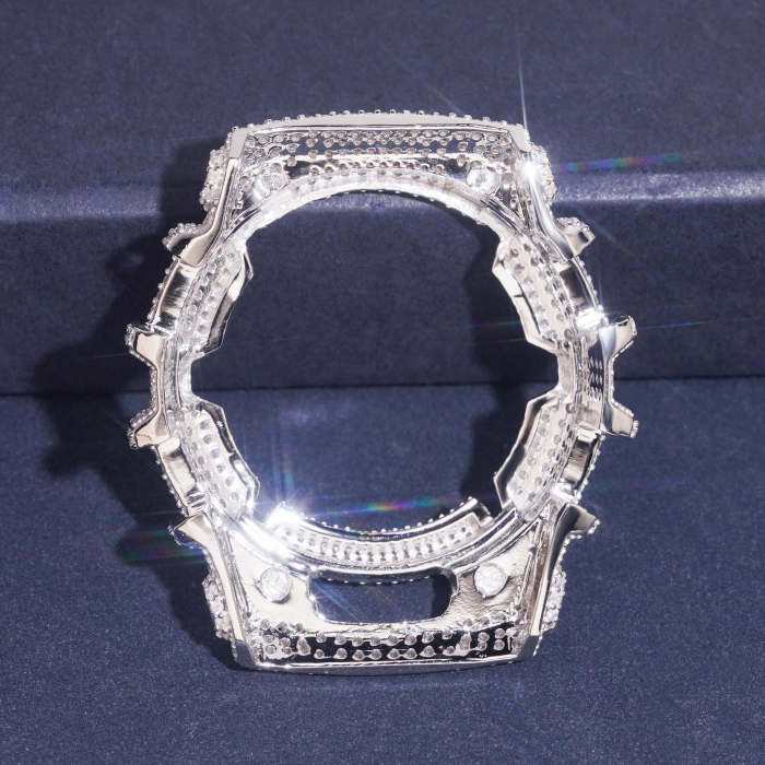 Sterling Silver Gold-Plated with Moissanite Stone Model G-2310R Watch Case 2 colors 28777733