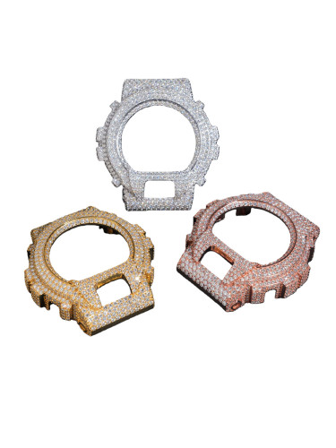 Pure Silver with Moissanite DW6900 Watch Case 3 colors 28777617