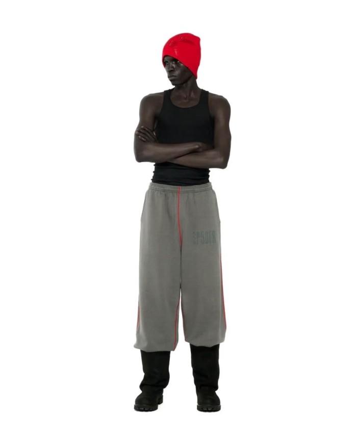 [Big & Tall for weights up to 220 lbs]1:1 quality version Red Stripe Letter Print Hoodie & Pants Set 28777395