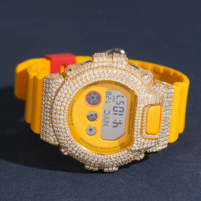 Model 6900Y Moissanite-Set Watch Case 3 colors 28777599