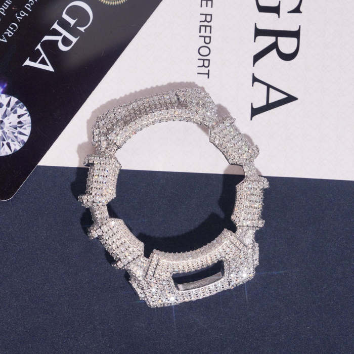 Sterling Silver Gold-Plated with Moissanite Stone Model G-2310R Watch Case 2 colors 28777733