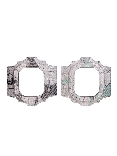 Silver-Inlaid Two-Tone Moissanite GX56 Model Watch Case 2 colors 28777643