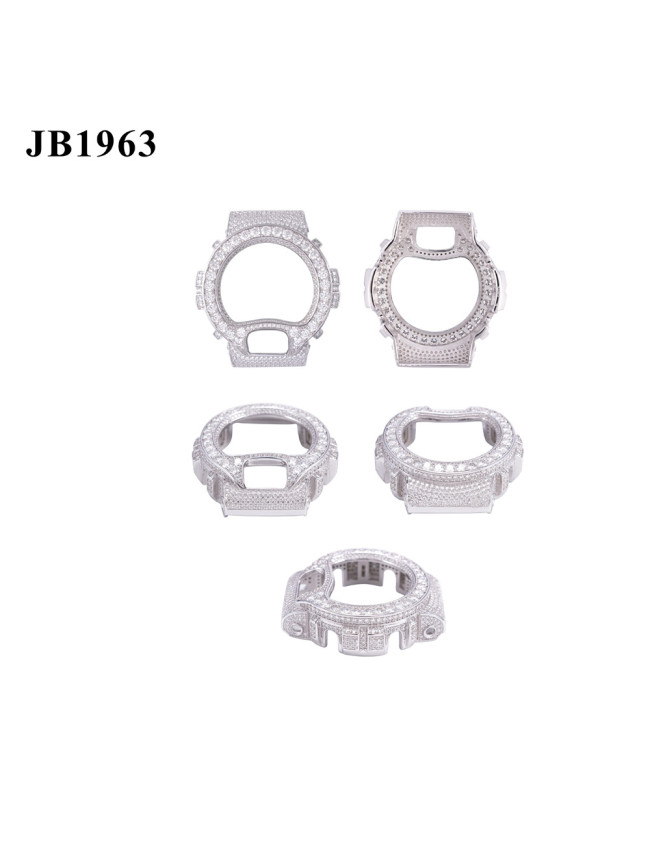 Sterling Silver with Moissanite Inlay for DW6900 Watch Case 28777649