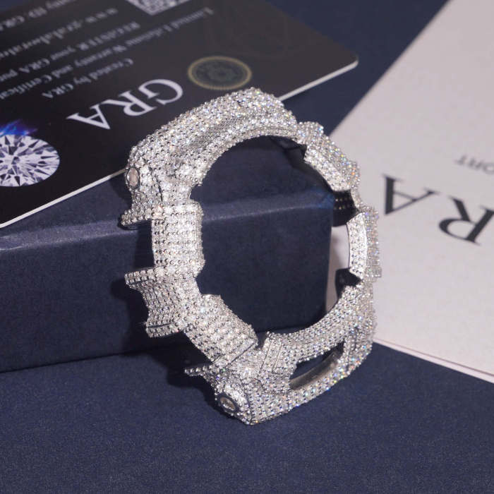 Sterling Silver Gold-Plated with Moissanite Stone Model G-2310R Watch Case 2 colors 28777733