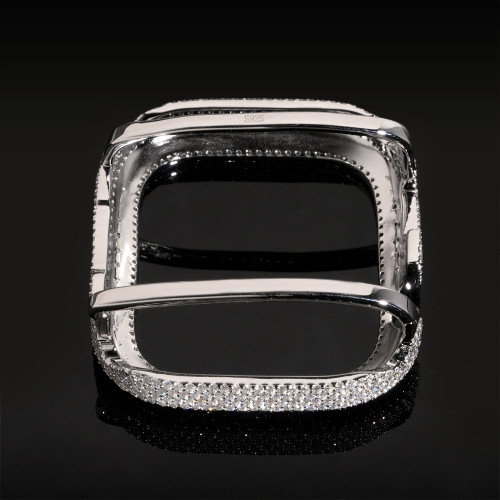 Sterling silver with D-color moissanite, 45mm Apple Watch case 28777613